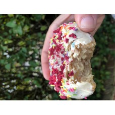 Unicorn Donut: Lemon, White Chocolate and rainbow sprinkles