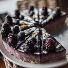 Raw Cake: Blueberry Fudge Cake  
