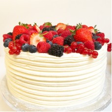 Strawberries and Cream Whole Layer Cake